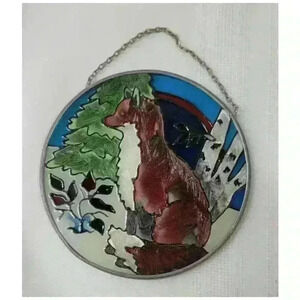 Joan Baker-Fax Stained Glass/Sun Catcher 4 1/2"